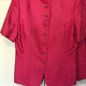 Vintage Andrew Harvey Pink Suit Size 10